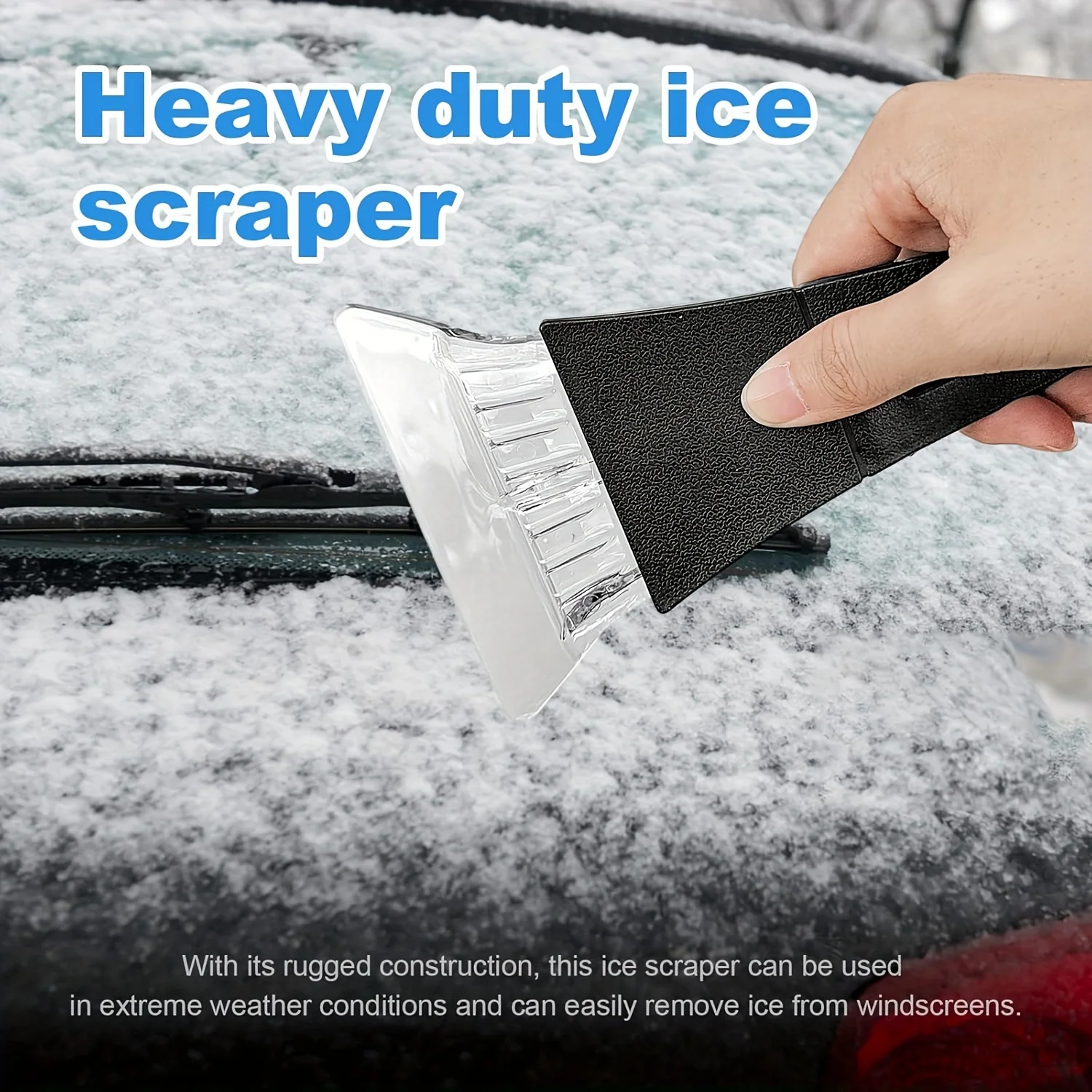 2pcs Car Snow Shovel Ice Scraper Cleaning Tool For Vehicle Windshield Auto Snow Remover Cleaner Winter Car Accessories