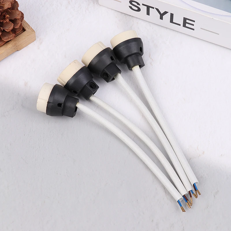 Description Picture 4 of item4Pcs Ceramic GU10 Base Socket Adapter Wire Connector Porcelain Halogen GU10 Lamp Holder LampHolder For LED Spot Light Bulb