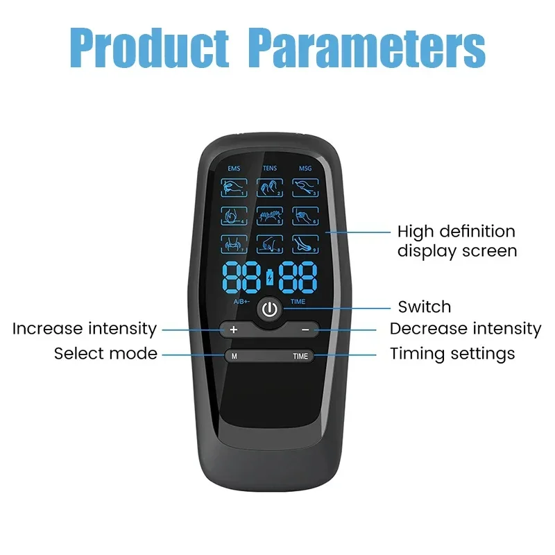 Physiotherapy Tens Muscle Stimulator Electric EMS Acupuncture Digital Therapy Slimming Machine Electro Stimulator Body Massage 6