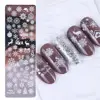 Useful Nail Art Stamping Plate Reusable Leaf Flower Printing Solid DIY Manicure Template Nail Tool 4