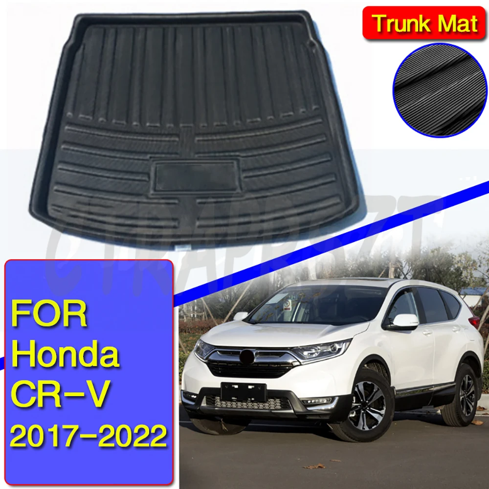 

Car Boot Mats For Honda CR-V CRV 5th 2017 ~ 2022 Waterproof Carpet Muds Car Trunk Mats Storage Pads Auto Interior Accessories