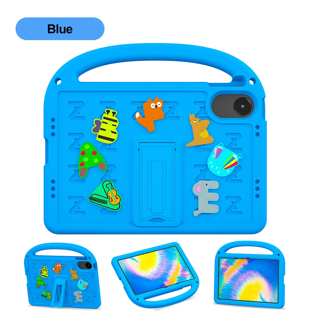 Whimsical EVA Tablet Case with Built-in Pen Slot - Durable and Fun Design
