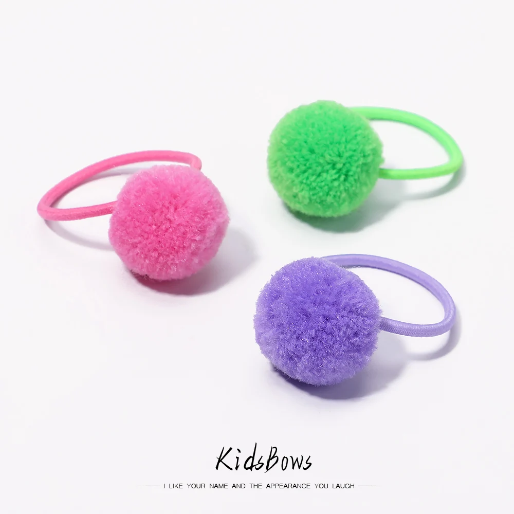 

5/10/20Pcs Solid Color Ball Elastic Hair Bands For Kids School Hair Rope Headband Hair Ties Headwear Hair Accessories For Girls