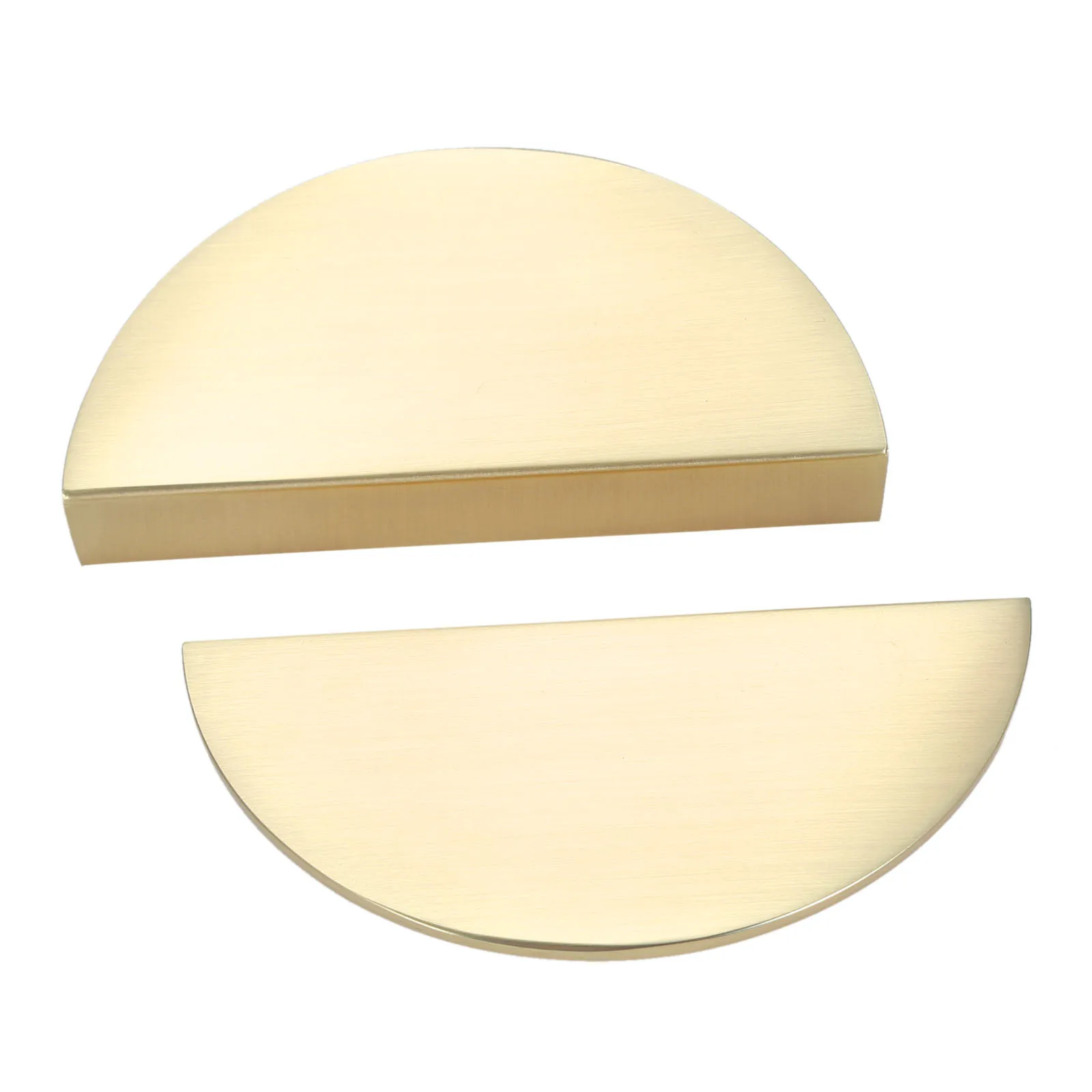 escovada dourada formato de semicirculo redondo porta 05