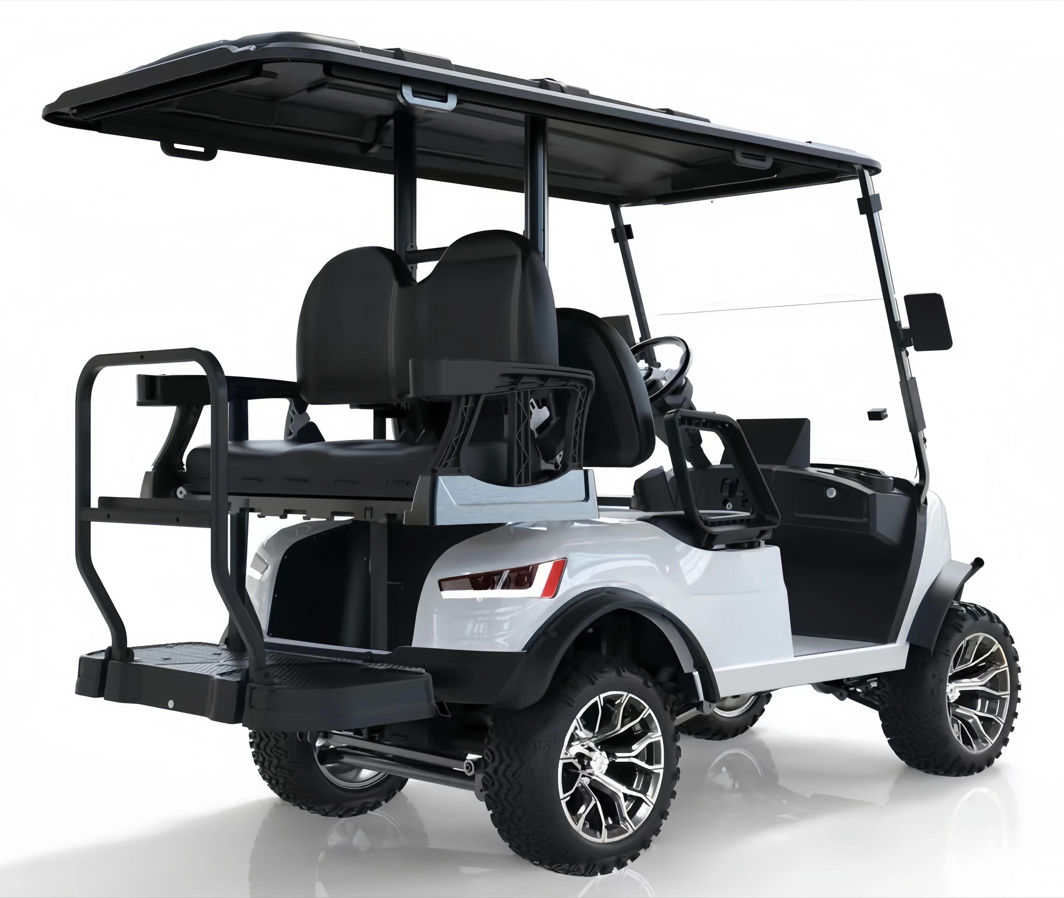 New Design 6 Seater Golf Cart Electric with 48V Battery Steel and Plastic Material CE Certified