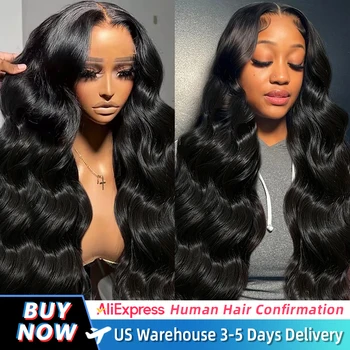 250 Density Body Wave 13x6 Hd Transparent Lace Frontal Wig 13x4 Pre Plucked Lace Wigs For Women 360 Lace Front Human Hair Wigs 1