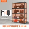 VEVOR 5 Layers Standing Storage Shelving Unit Heavy Duty Organizer Metal Rack for Kitchen Living Room Warehouse Flower Stand 2