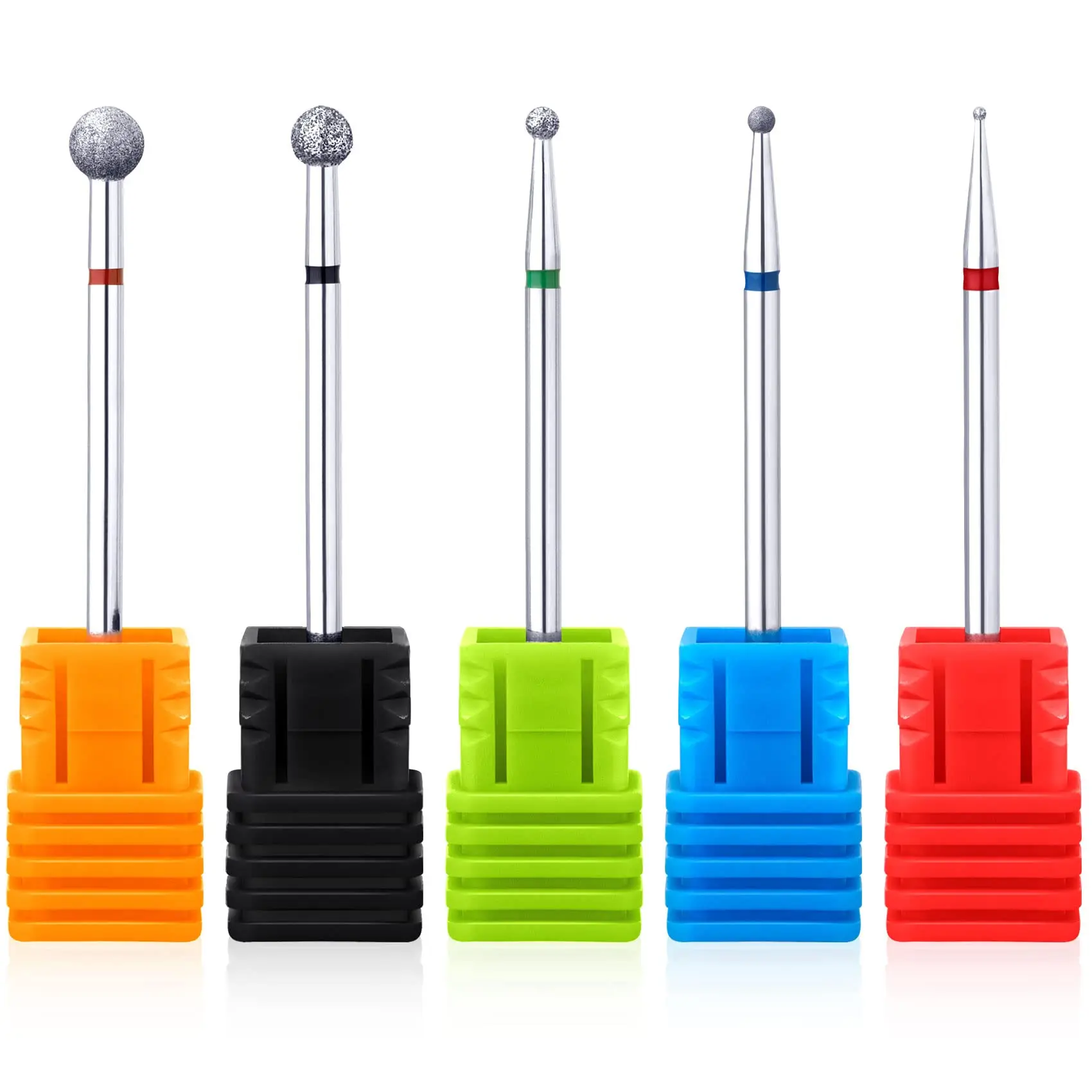 Manicure Drill Bits Diamond Ball Shape Cuticle Clean Milling Cutters