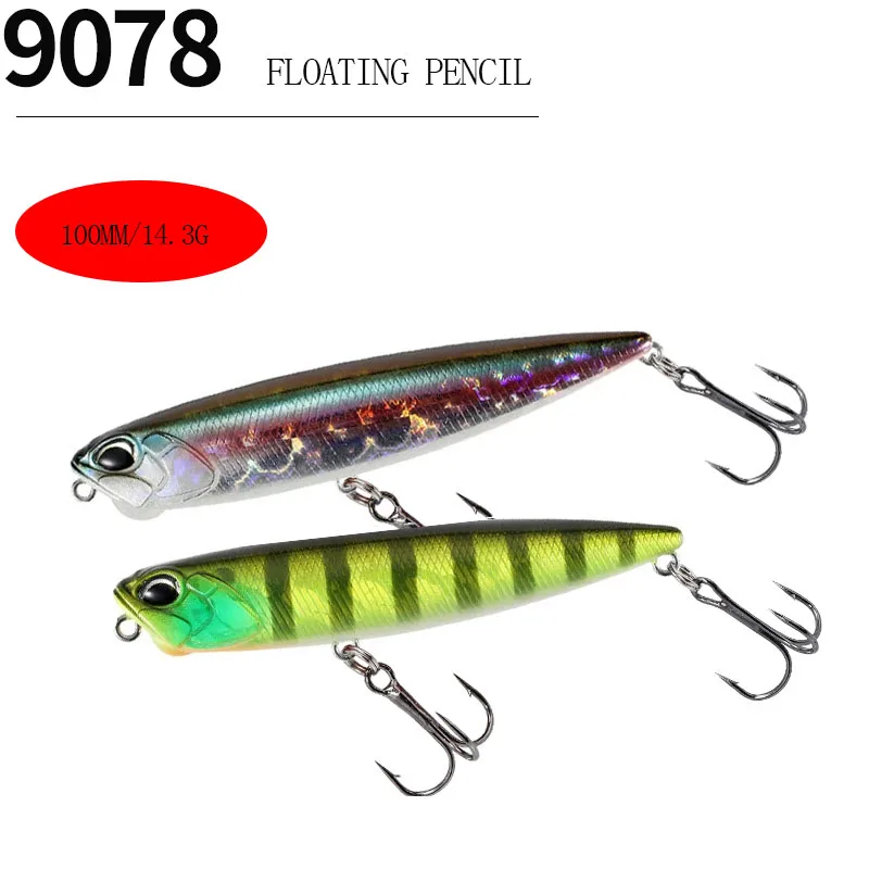 Topwater Pencil Fishing Lure 10cm 14.3g Floating Walk the Dog Plastic  Swimbait Wobbler Artificial Hard Bait Tackle Accessories - AliExpress