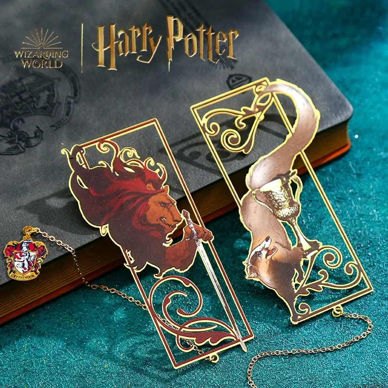 Anime Harries Potters Segnalibro Magic Academy Style Creative Book Holder Ciondolo Studente Scuola Cancelleria Kid Learning Gifts