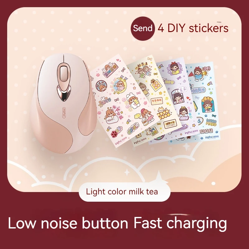 

Infinik M8 Wireless Mouse For Female Office Mute And Silent Charging Suitable For Computer Laptop Beautiful And Comfortable
