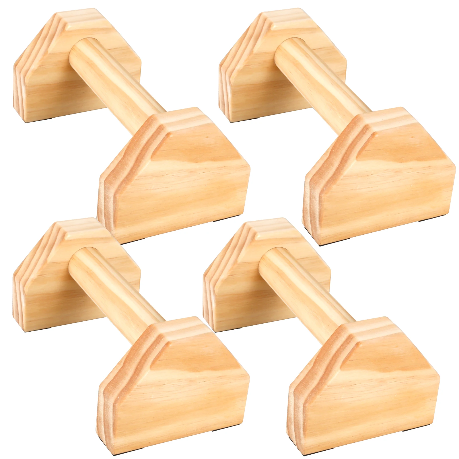 Wooden Push-Up Bar Stands Exercise Non-Slip Parallettes Handle Stands Calisthenics Fitness Equipment Home Strength Training