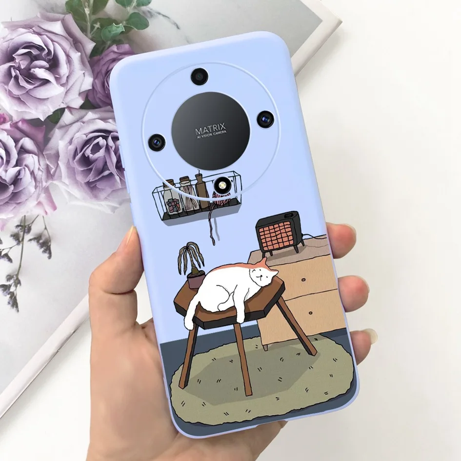 Lovely Cartoon Flower Slim Soft Silicone Phone Case Cover