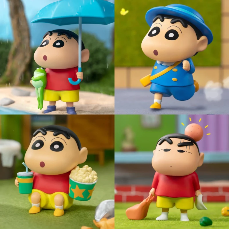 

Аниме Мультфильм Crayon Shin-Chan ежедневная серия фигурки ручной работы настольное украшение автомобиля кавайные игрушки подарок на день рождения для детей