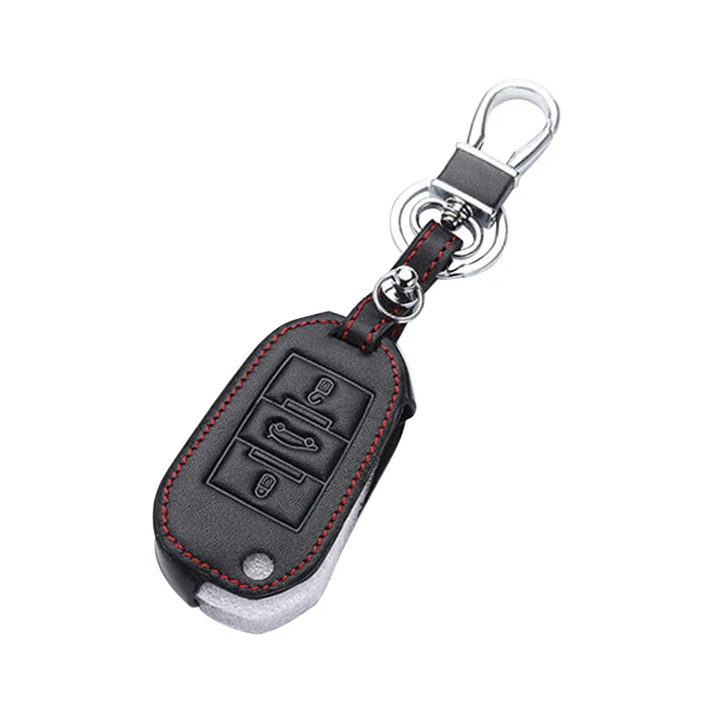 Dwcx Car Remote Key Fob Cover Case Holder Adatto Per Vauxhall Opel Corssland Grandland 3 Pulsanti