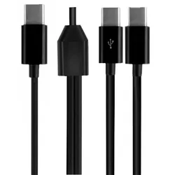 USB Type - C Male Splitter and Data Sync & Charge Cable - 2m (1 to 2)