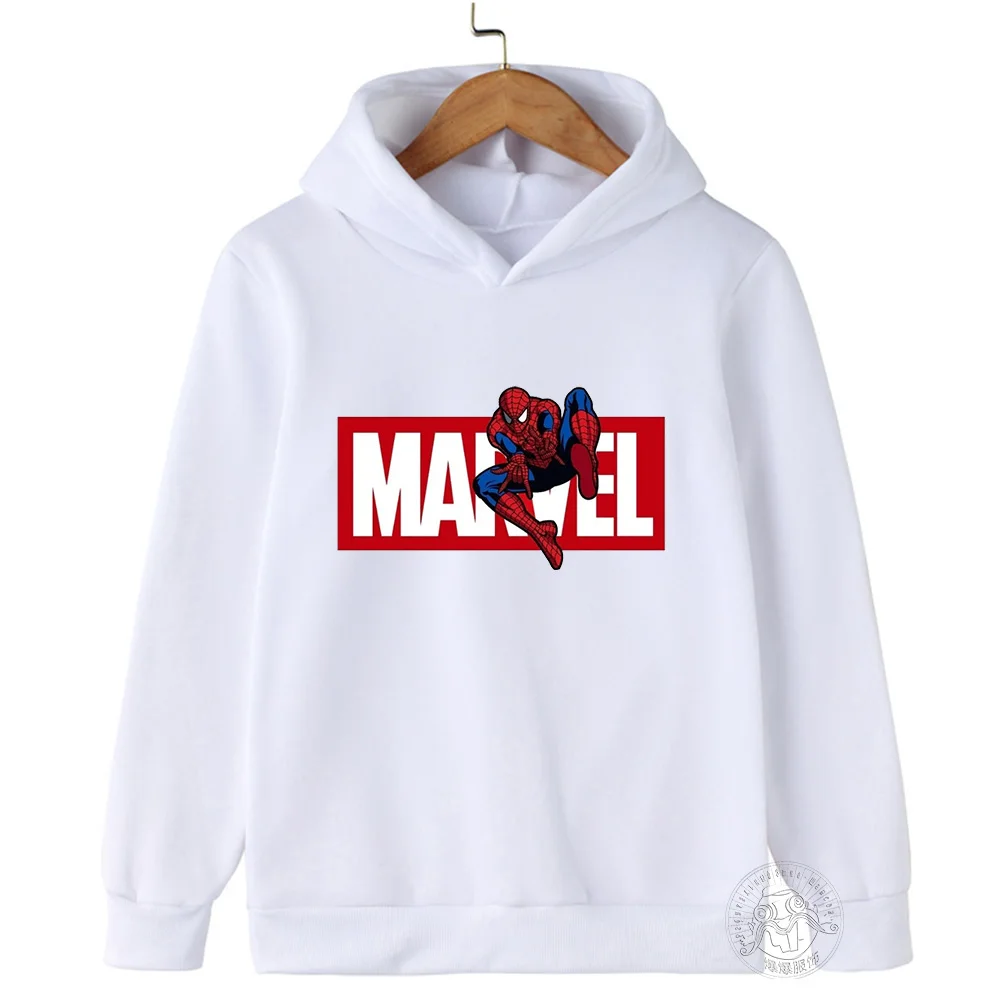 Spider-Man Kids Hoodie Kids Girls Clothing Fashionable Baby Boy Clothes Autumn Warm Sports Tops Back to School Gift Children Hoodie