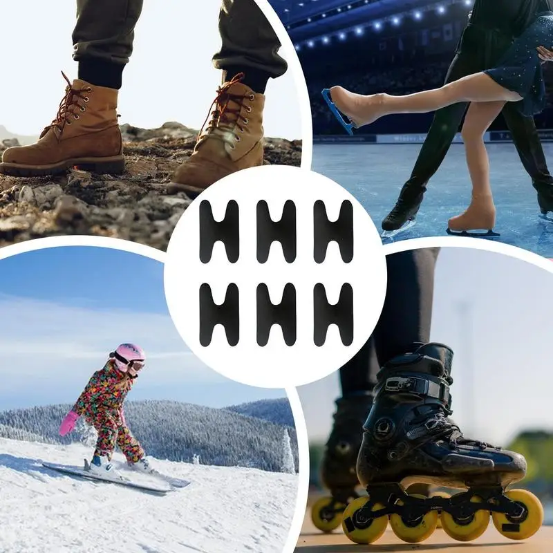 Ski Snowboard Boots Fitting Pads Self-Adhesive Ski Boots Insert Protector 6x Boot Fitting Foam Ankle Wrap Pads Boot