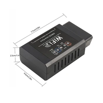 ELM327 V1.5 الماسح الضوئي قارئ رمز السيارة Obd2 WIFI أداة تشخيصية آيفون IOS/أندرويد كاشف أخطاء السيارات - Image 6