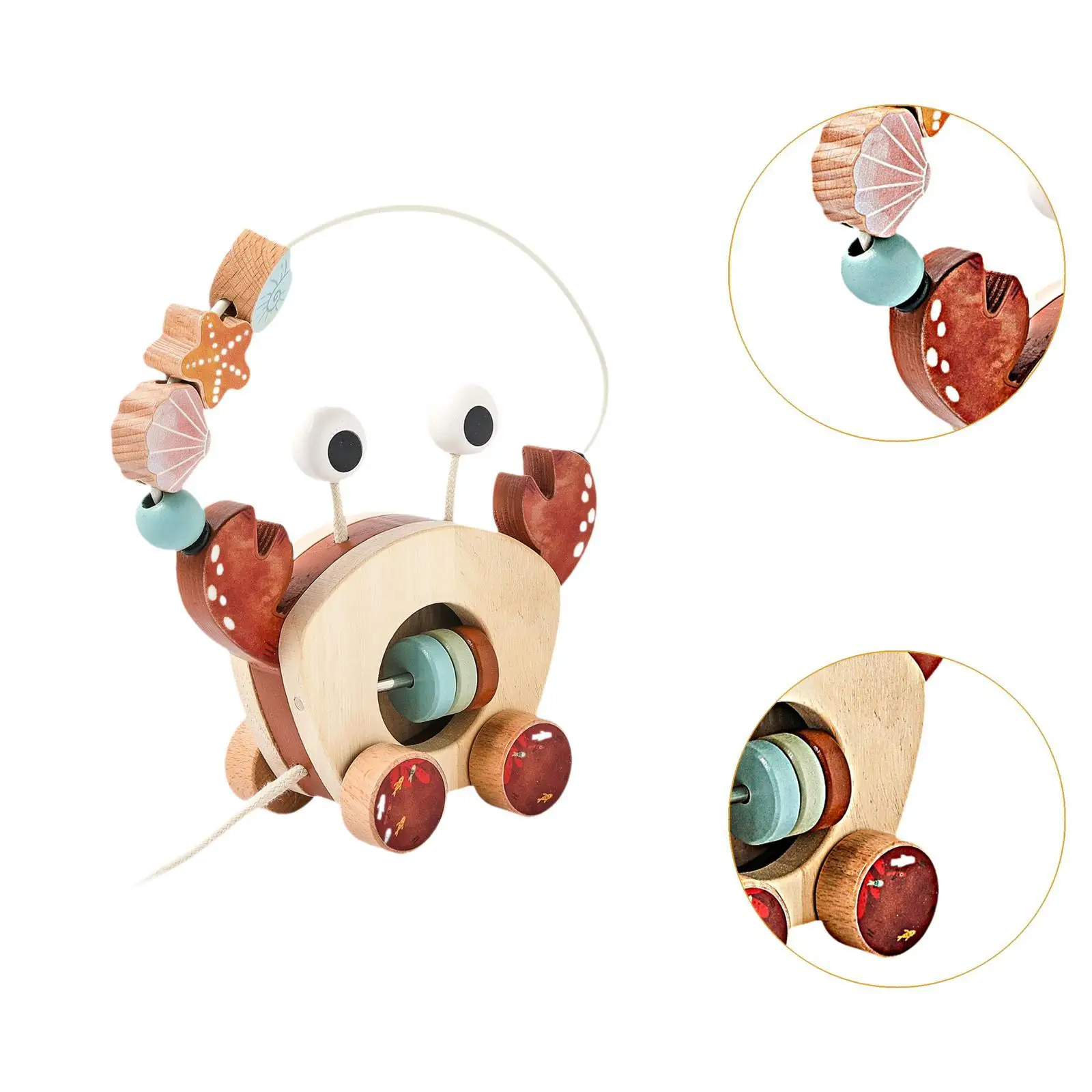 Pull Along Walking Toys Activity Toy for Kids Toddlers 1 2 3 4 Years Old