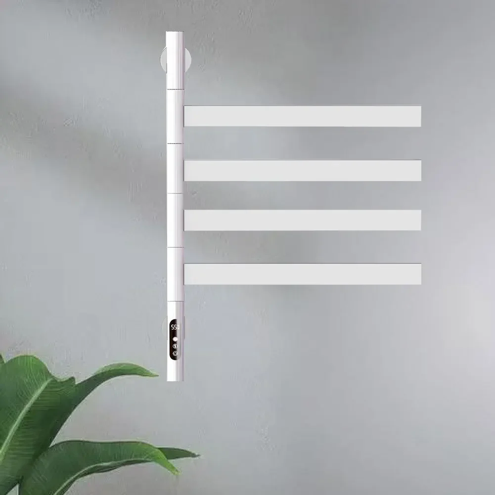 Household electric towel rack intelligent timing constant temperature drying rack gun gray bathroom rotating heating towel