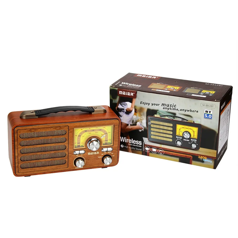 FM/AM/SW/Wooden Retro Bluetooth Radio Speaker MP3 Player TF card USB Playback High Quality bluetooth speaker portable speaker mini bluetooth speaker