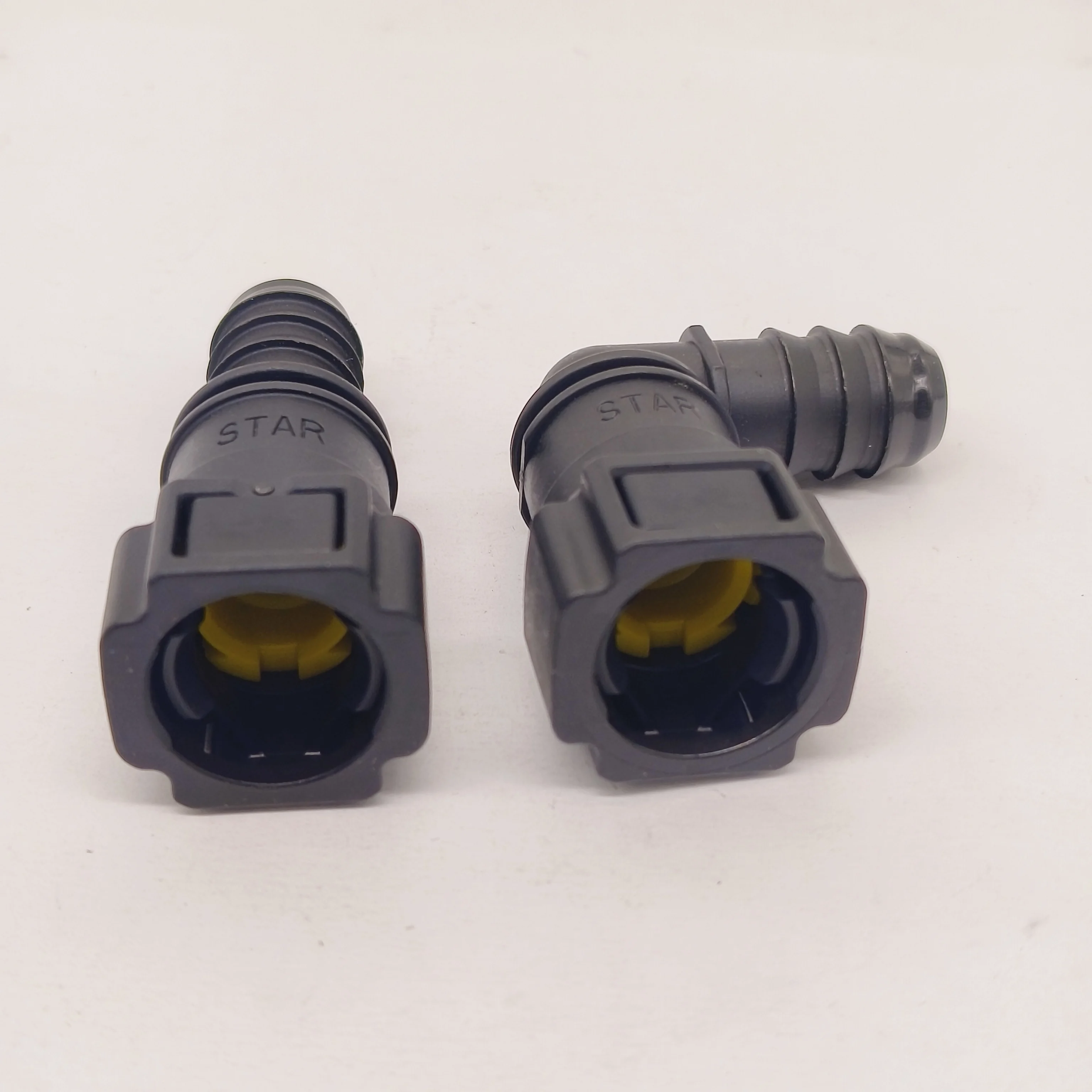 2pcs x 9.89 ID10 Straight Elbow Female Auto Car Fuel Line Hose Quick Release Connector Carburetor Part