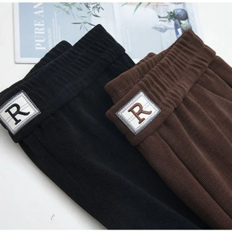 Spring and Autumn Women's Elastic Pants High Waist Solid Pocket Letter Printing ElasticSlim Commuter Fashion Casual Pants