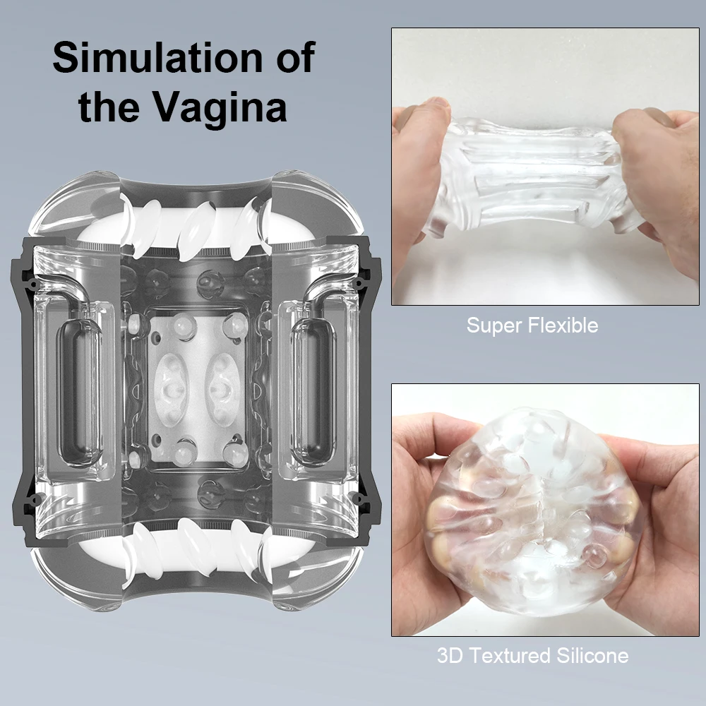Automatic Masturbation Cup For Men Soft Silicone Vibrating Toy_voghion.com