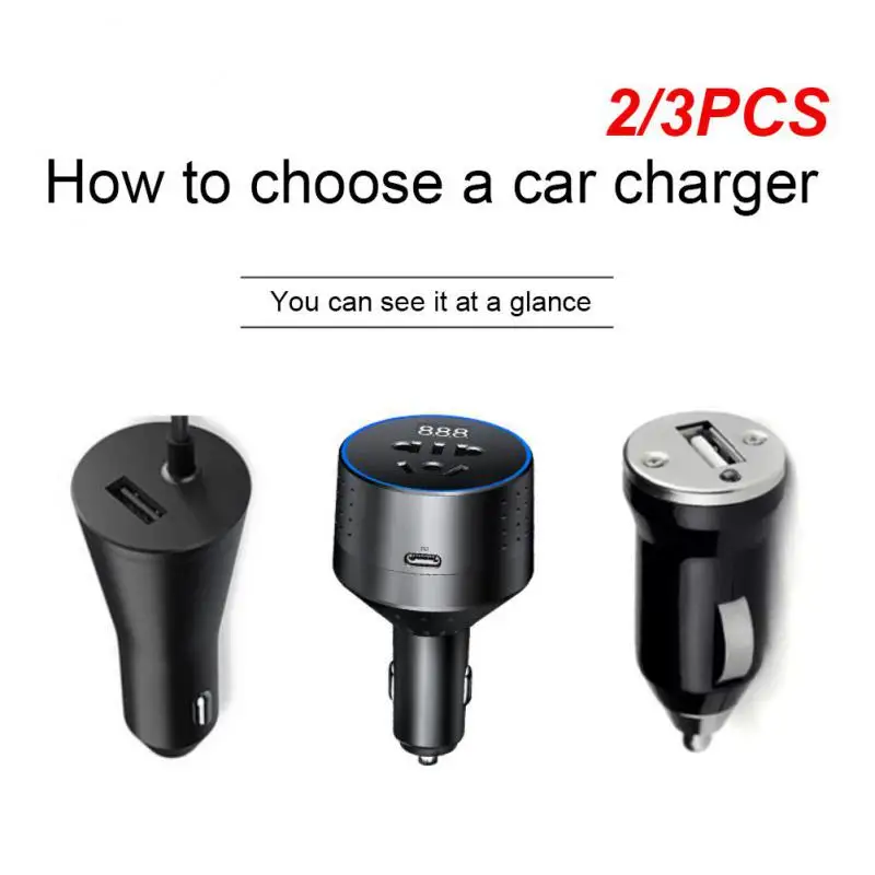 

2/3PCS Inverter Car Charger 12v 220v 110V PD Type-C QC3.0 USB Socket Car Charging Adapter 24V Auto Power Converter Conversor 12v