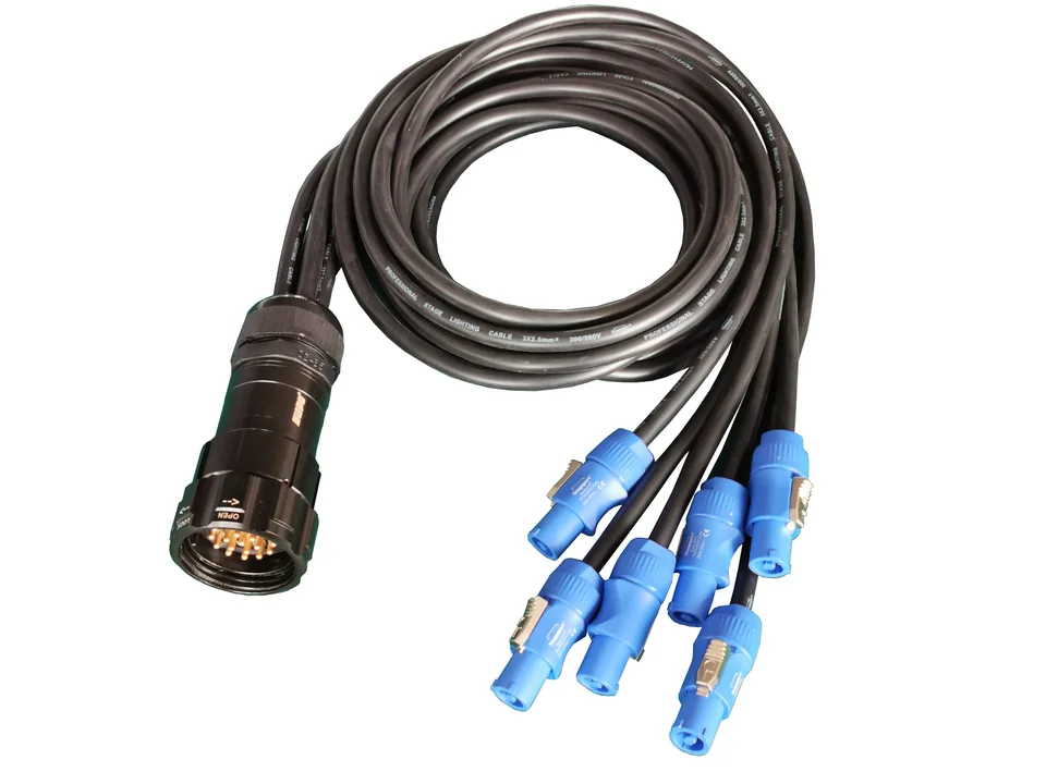 Câble alimentation Powercon - 220 volts 16A réalisé par dje audio