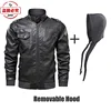 Hyundai N car LOGO retro washed pu leather jacket men's hooded clip Hyundai N team jersey 5