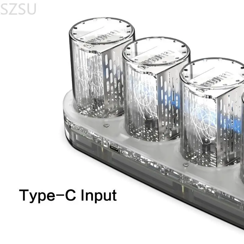 SZSU 현대 아크릴 탁상 시계 의사 발광 LED 조명데스크탑 장식