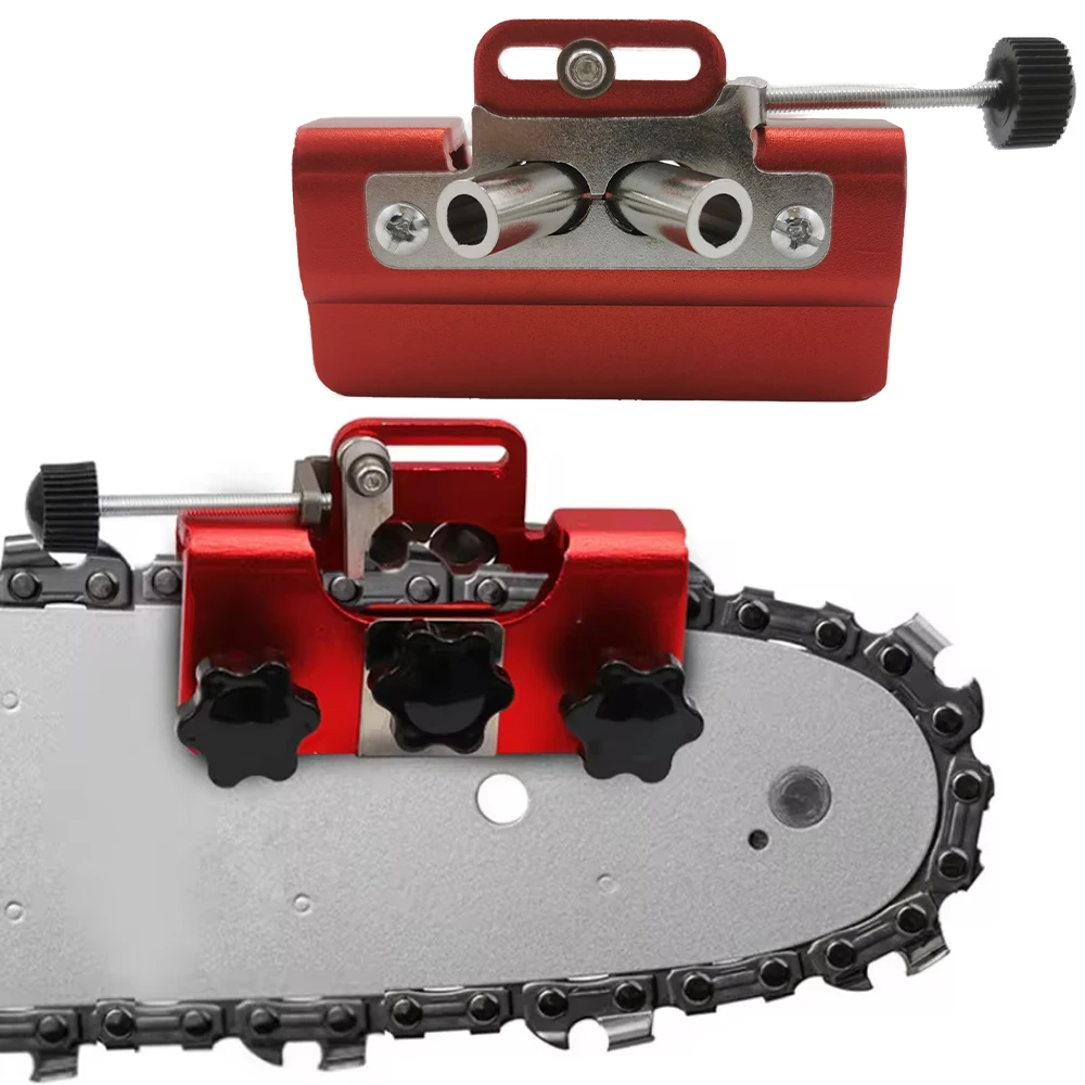 Compact Aluminum Chainsaw Sharpener with Grinder Stones
