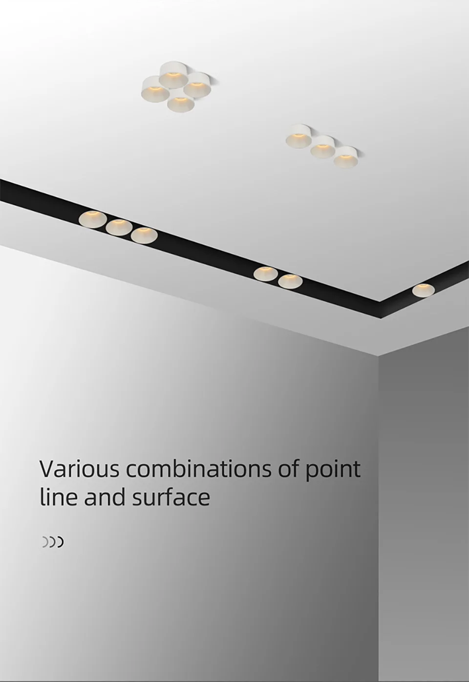 Conduziu a Lâmpada do Teto Sala de Estar Aisilan Moderno Recesso Downlight Design Luzes Escondidas Iluminação Interior Local Holofotes 6 Home & Garden