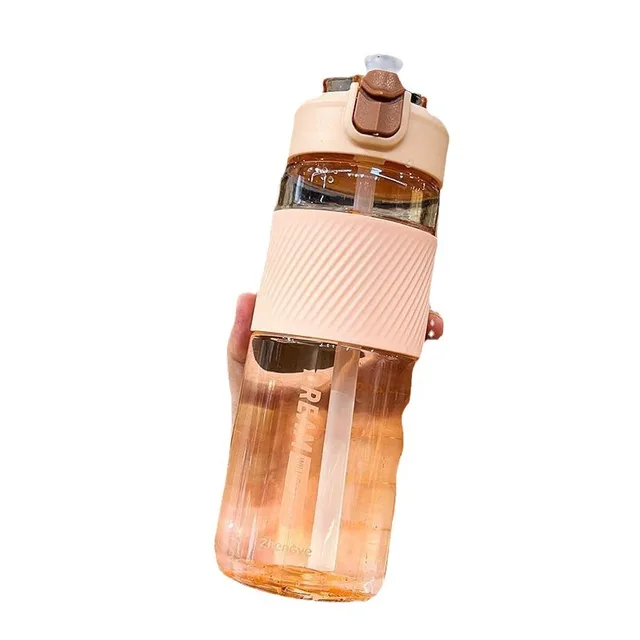 700ML High Temperature Resistant Plastic Water Cup Outdoor Men Women Sports Water Cup Anti-scalding Drop-resistant Straw Cup 6