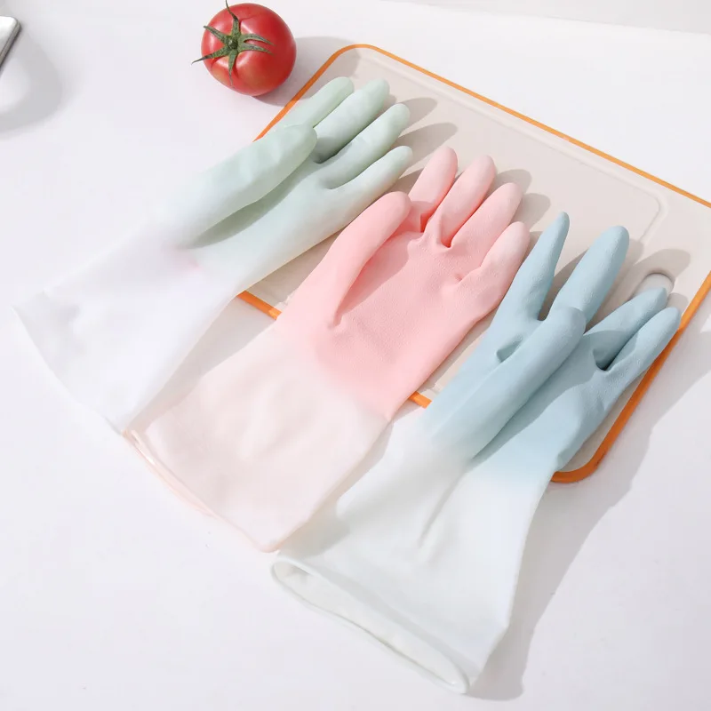 

1Pairs Silicone Cleaning Gloves Dishwashing Cleaning Gloves Scrubber Dish Washing Sponge Rubber Gloves Cleaning Tools