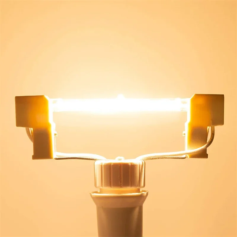 대량 팩 5/10개 J118 LED 유리 튜브 COB 전구 100W-400W 고출력 콘 램프 할로겐 대체품 도매용