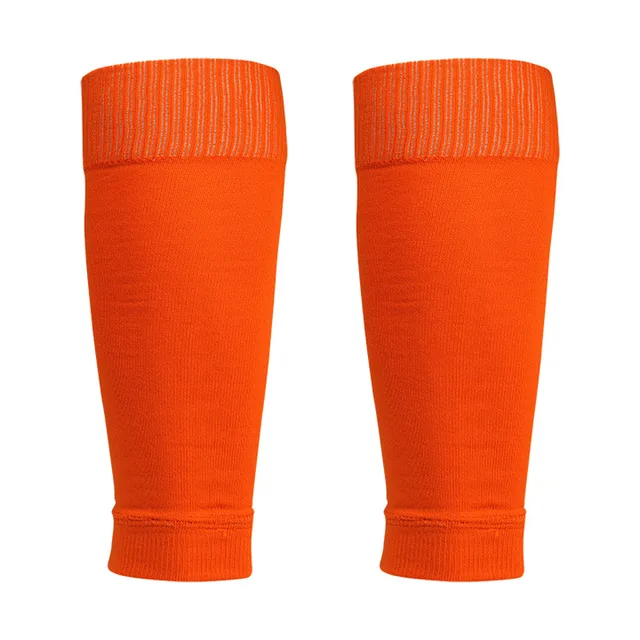Men's Leg Warmers Basketball Football Sports Socks Adult Shin Guard Calf Socks Children's Leg Brace Socks Calcetines Hombre New orange