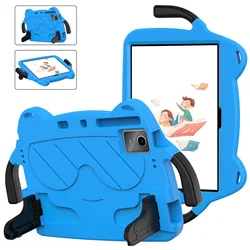 Kids EVA Stand Case for 11 - Inch Tablet - Cartoon Design with Hand Holder and Shockproof Protection (Sky Blue)