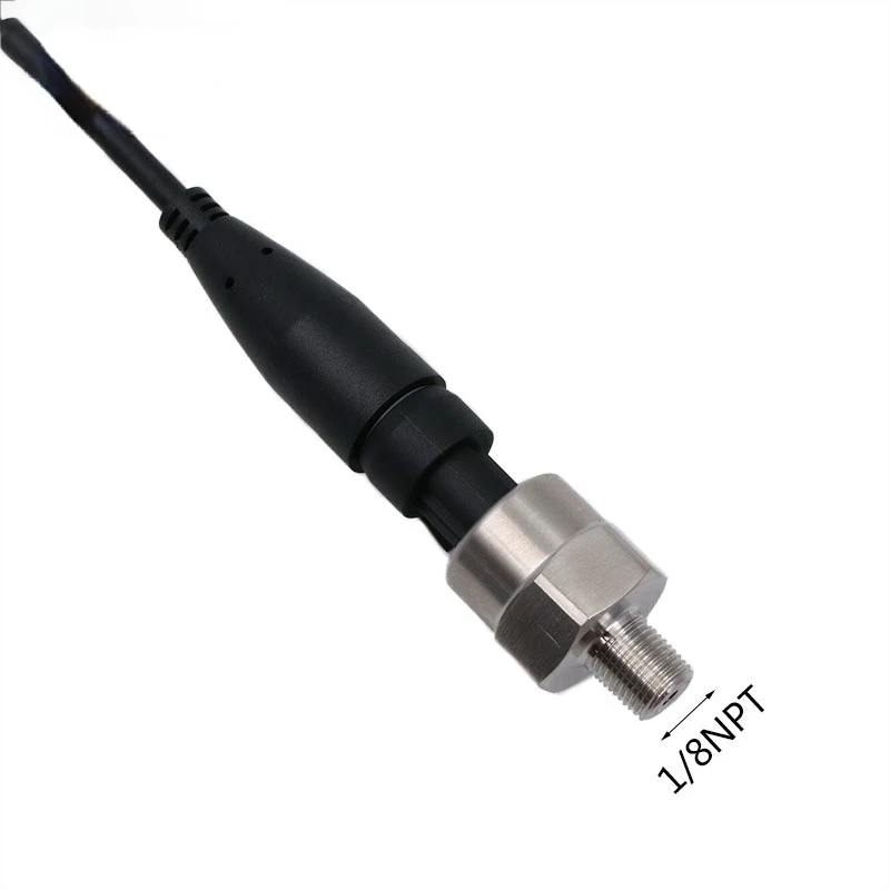Pressure Sensor Transmitter Transducer Stainless Steel 1/8&rdquo;-27 NPT Oil Fuel Diesel Air Gas Water Import Ceramic with 0.3m Cable