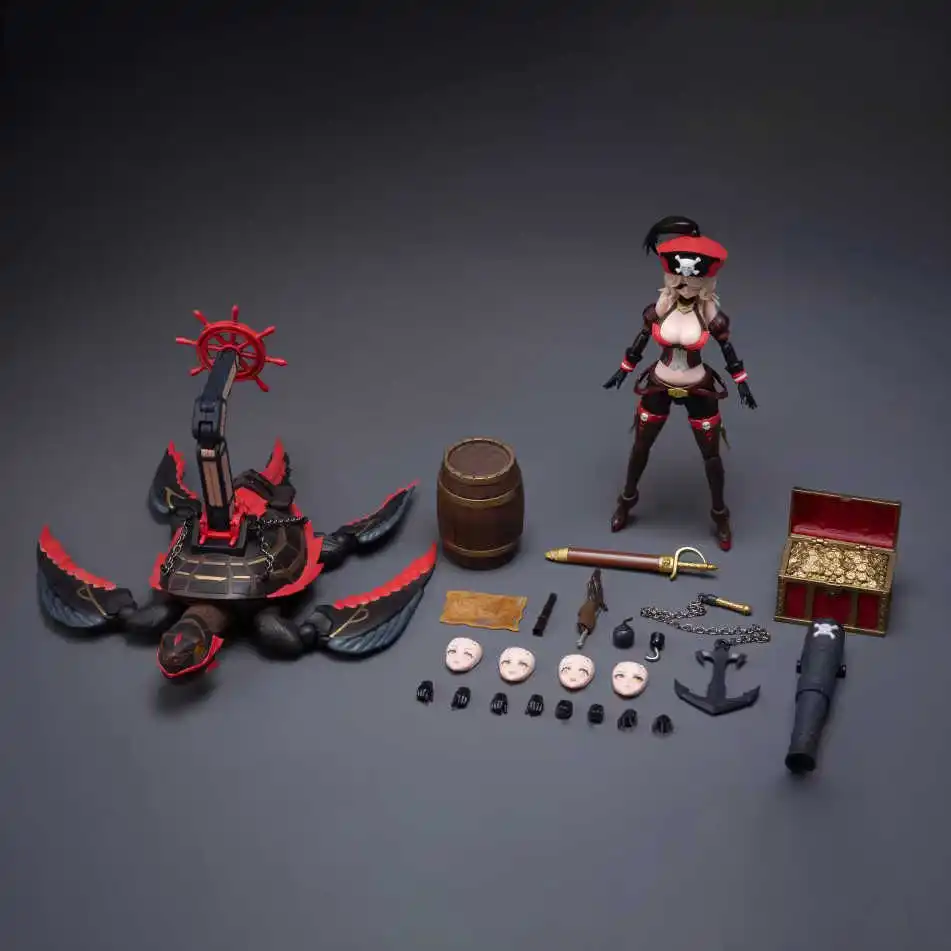 New Border Model Queen Anne Pirates Ba-003 Assembly Female Action Figure Model Kits Collectible Birthday Gift Desktop Ornament