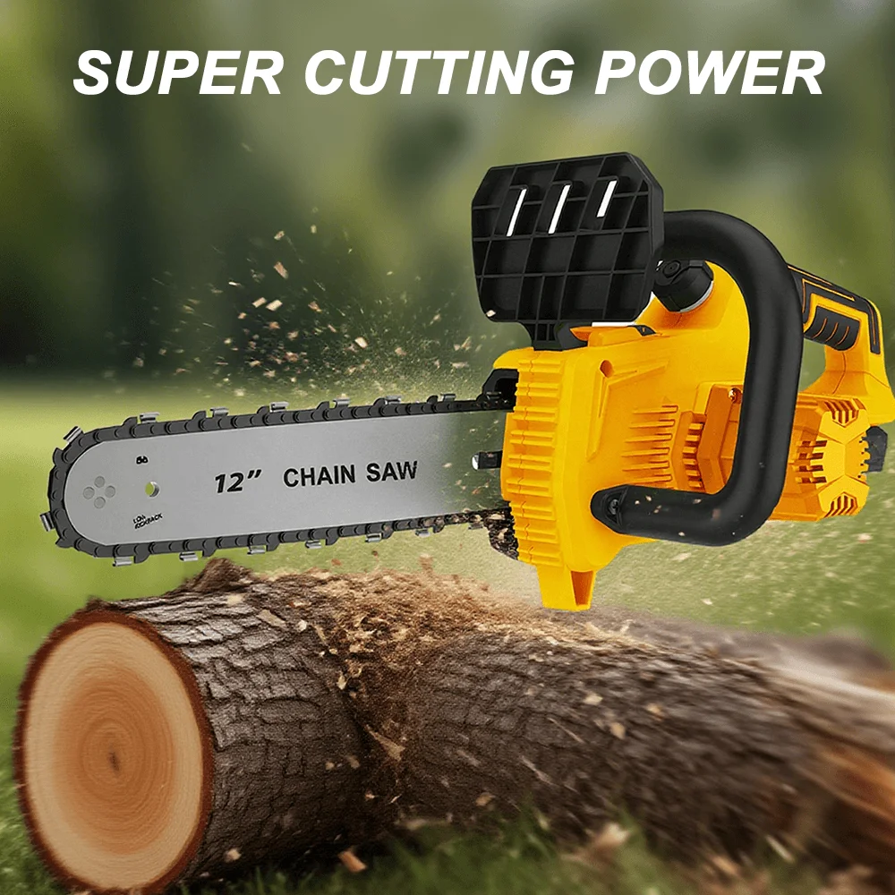 Electric Chainsaw 12 Inch Cordless Brushless Battery Power fit Makita 18V Battery