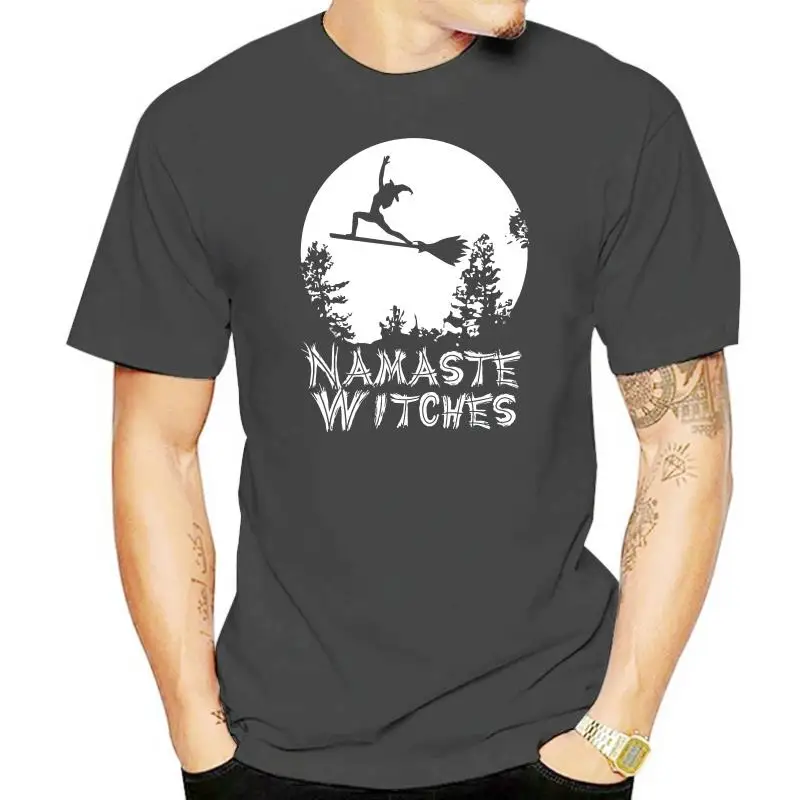 

Men T Shirt Namaste Witches Halloween Yoga T-Shirt(1) Women T-Shirt