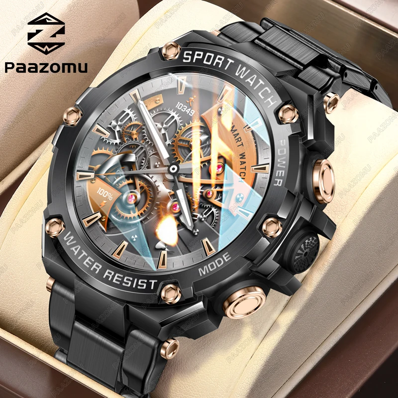 

2023 New Outdoor Sports Smart Watch Men Bluetooth Call Heart Rate Monitor 800mAh 123 Sport Mode Fitness Tracker Watch Smartwatch