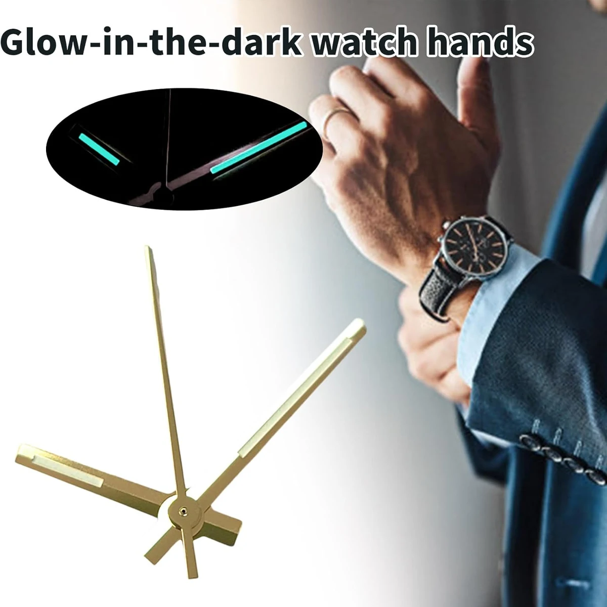 Elegant Luminous Silver and Rose Gold Watch Hands – High Quality Design