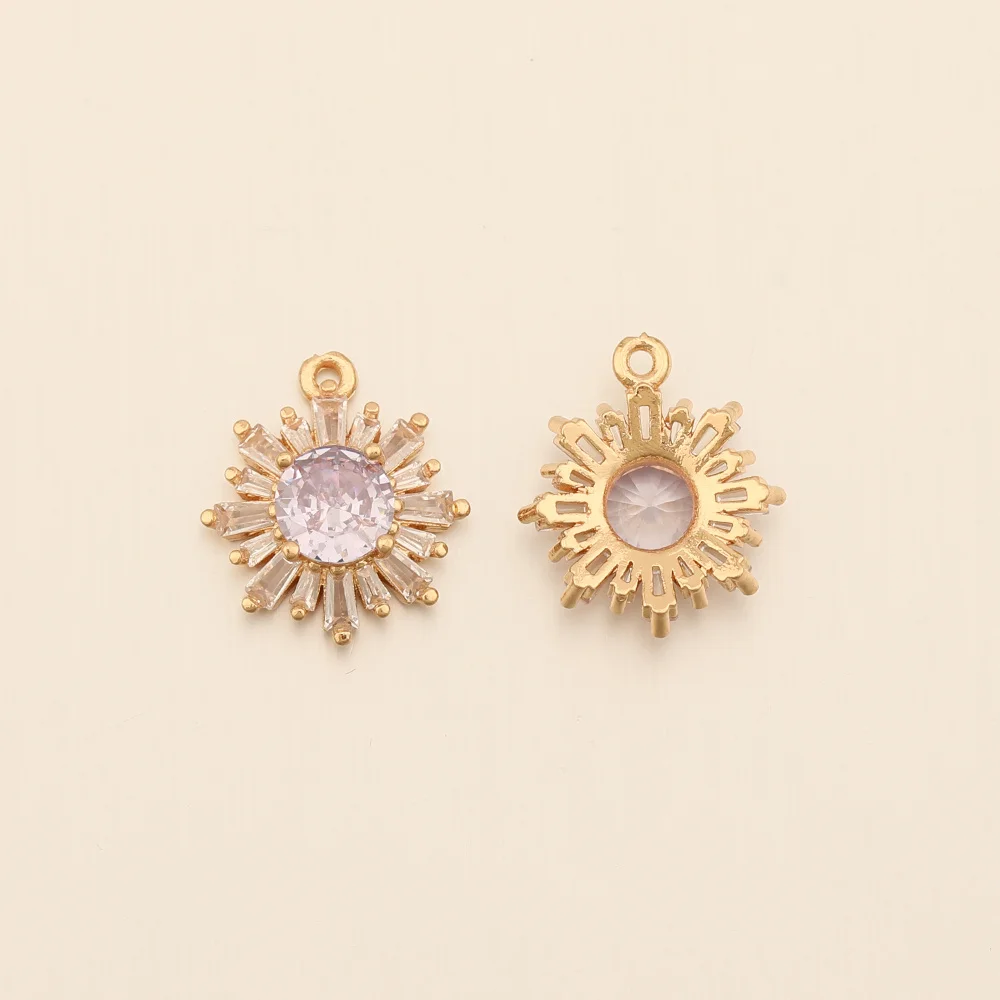 Cordial Design 16*18MM 30Pcs Rhinestone Pendant/CZ Charms/Flower Shape/Hand Made/DIY Jewelry Parts/Jewelry Findings & Components - cordial