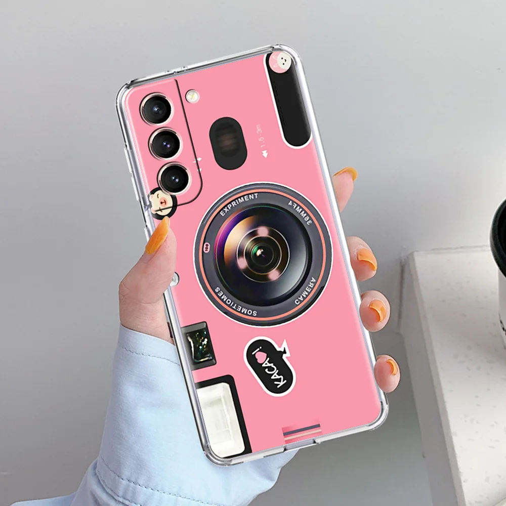 Retro Camera Vintage Soft Clear Phone Case Cover