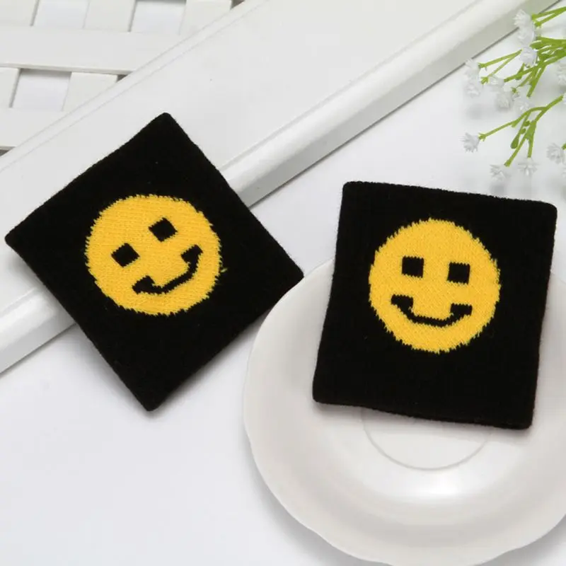 Wristband Sweatband Hip-Hop Letters Striped Dancing Wrist Support Brace Wraps Guards 2Pcs/Pair Adult Kids Running Sports