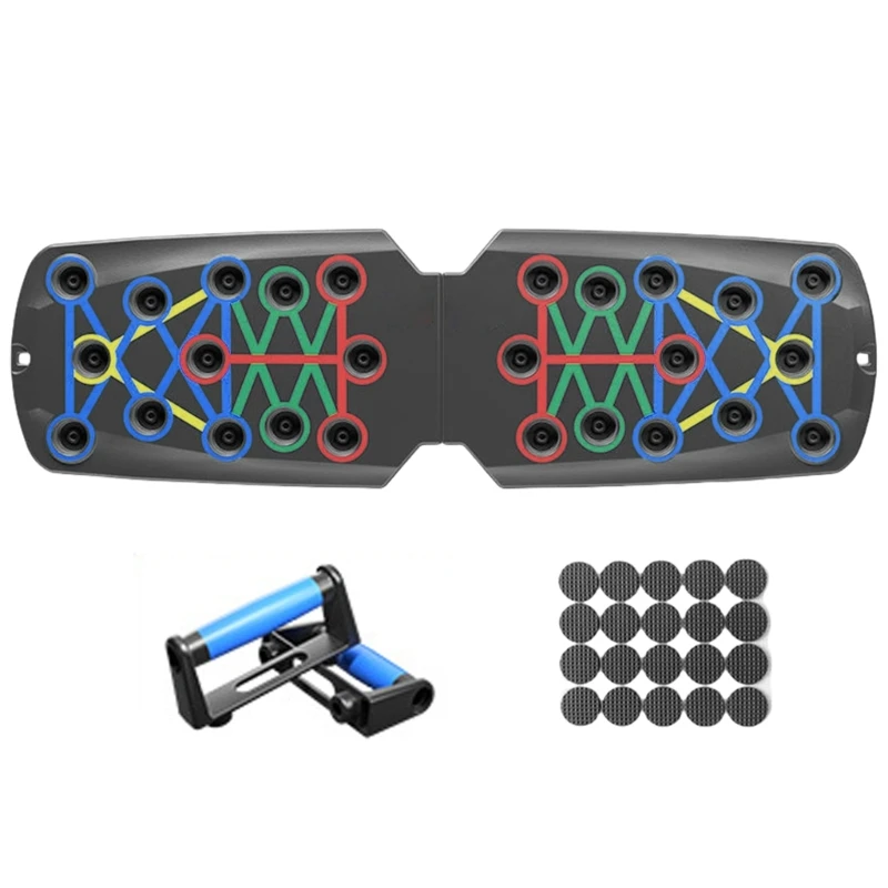Push Up Boards, Foldable Multifunctional Fitness Push Up Bar Chest Muscle Exercise Homeworkout Equipment Pushup Board